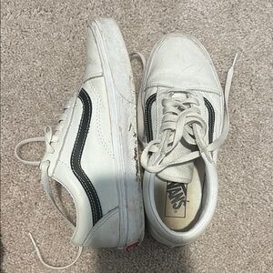 Vans White and Black Sneakers
